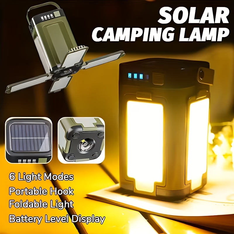 Outdoor Lighting Lamp - Солнечный портативный кемпинговый фонарь с зарядкой