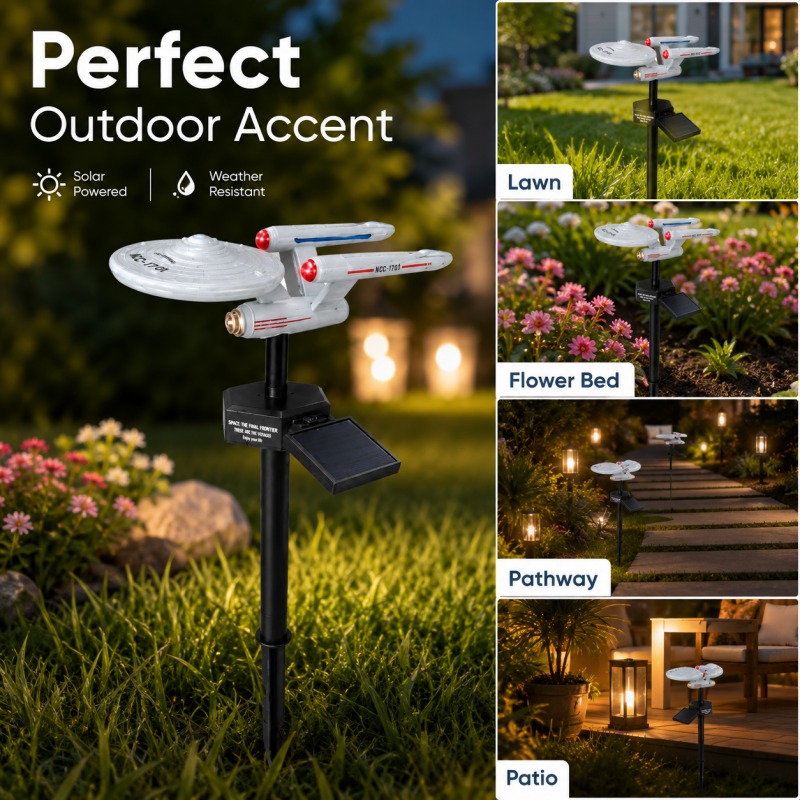Halo Outdoor Lighting - Садовый светильник Star Trek USS Enterprise