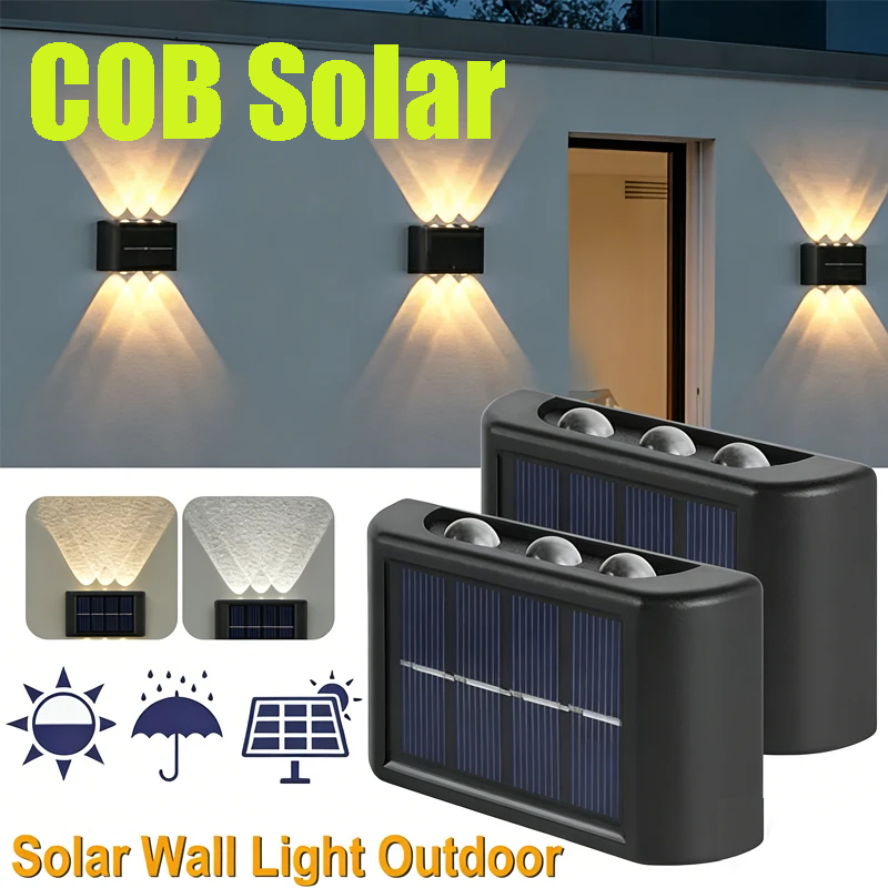 Outdoor Lighting Lamp - Солнечный настенный светильник COB, уличный, водонепроницаемый,