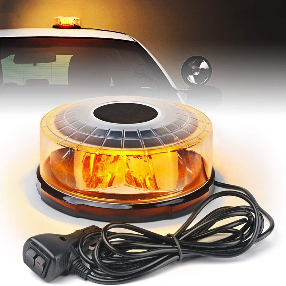 Outdoor Lighting Yellow - Желтый 24-светодиодный магнитный проблесковый маячок на