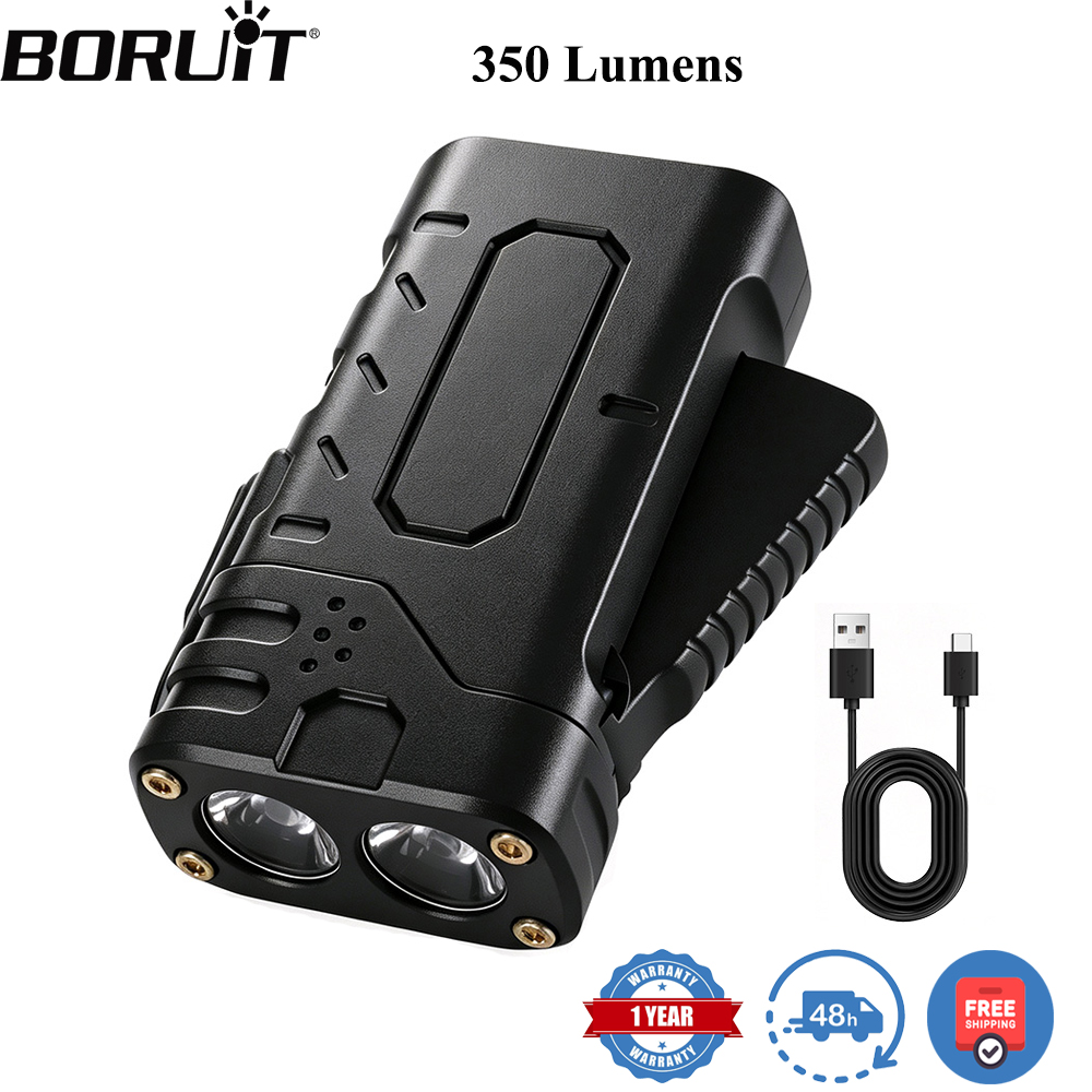 Outdoor Lighting Guide - BORUIiT Ручной фонарь EDC с LED-подсветкой,