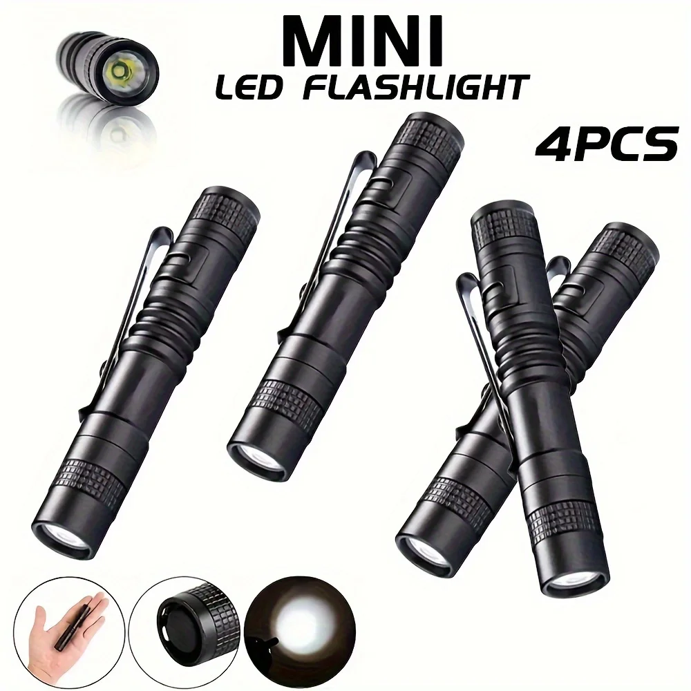 Outdoor Lighting Guide - 1-4 шт. мини портативный светодиодный фонарик-ручка