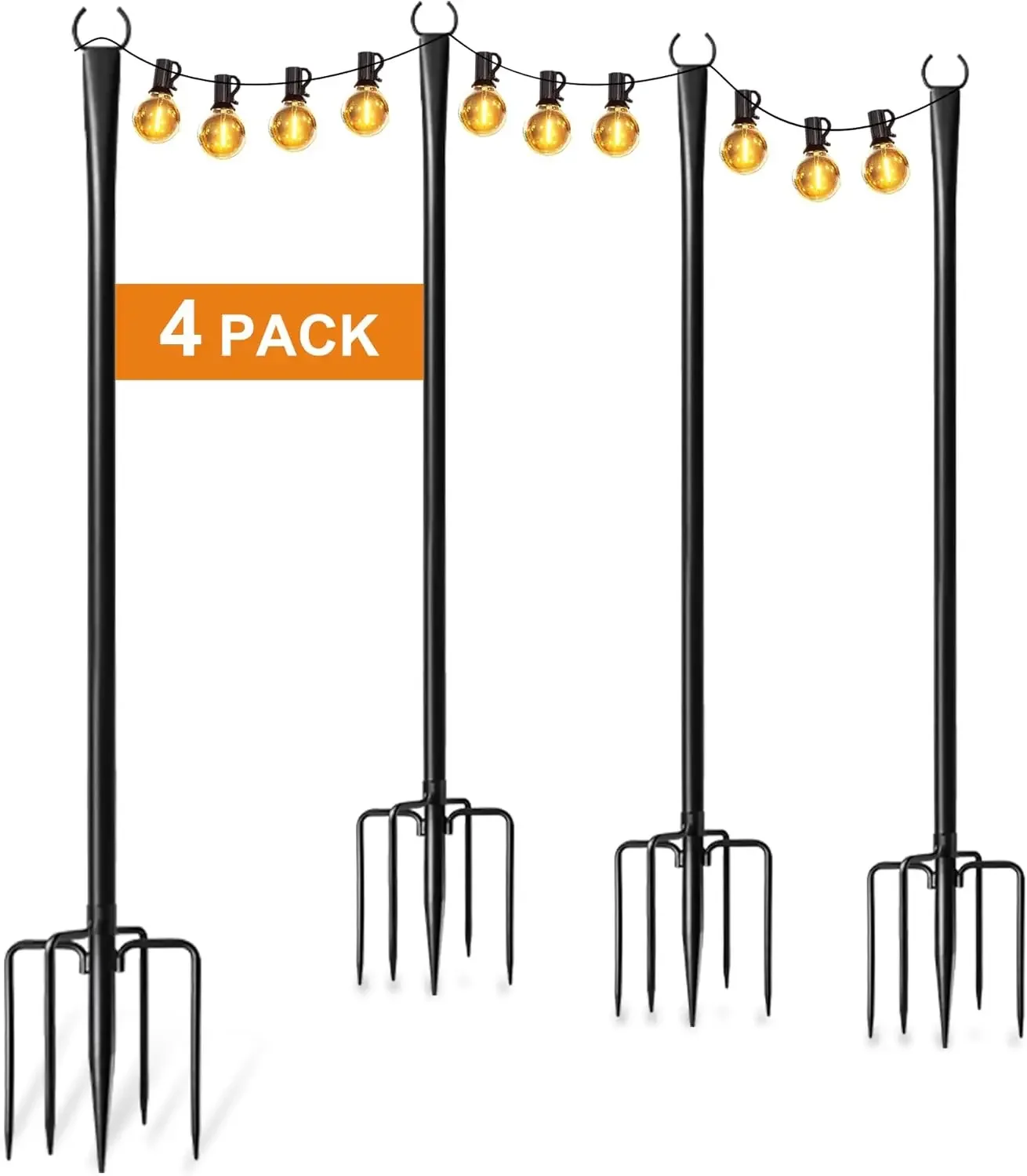 Outdoor Lighting Pole - Набор из 4 утолщенных металлических опор