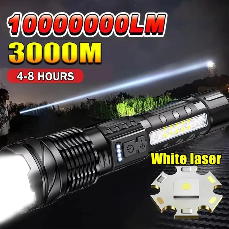 Outdoor Lighting Battery Powered - Мощный светодиодный фонарь с индикатором заряда
