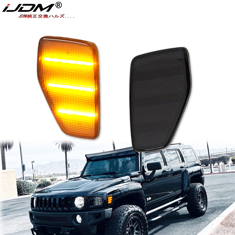 Outdoor Lighting Yellow - Светодиодные трехрядные янтарные габаритные огни iJDM