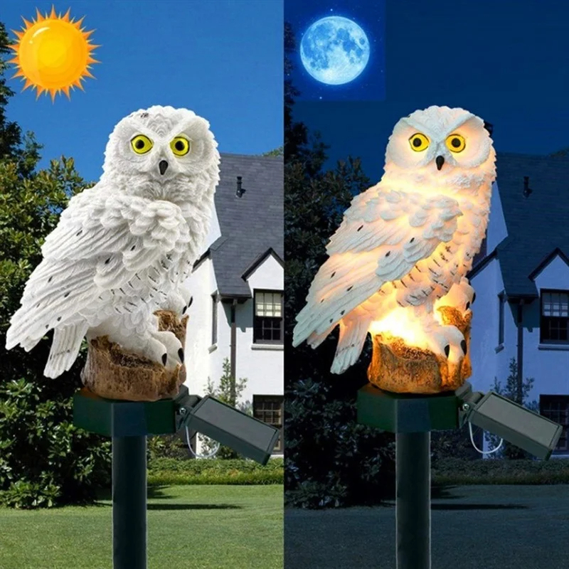 Солнечная статуэтка совы с LED – обзор и цена Outdoor Lighting Guide