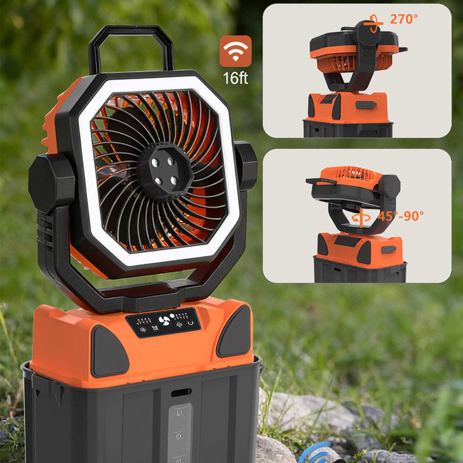 Перезаряжаемый вентилятор для  – обзор и цена Outdoor Lighting Battery Powered