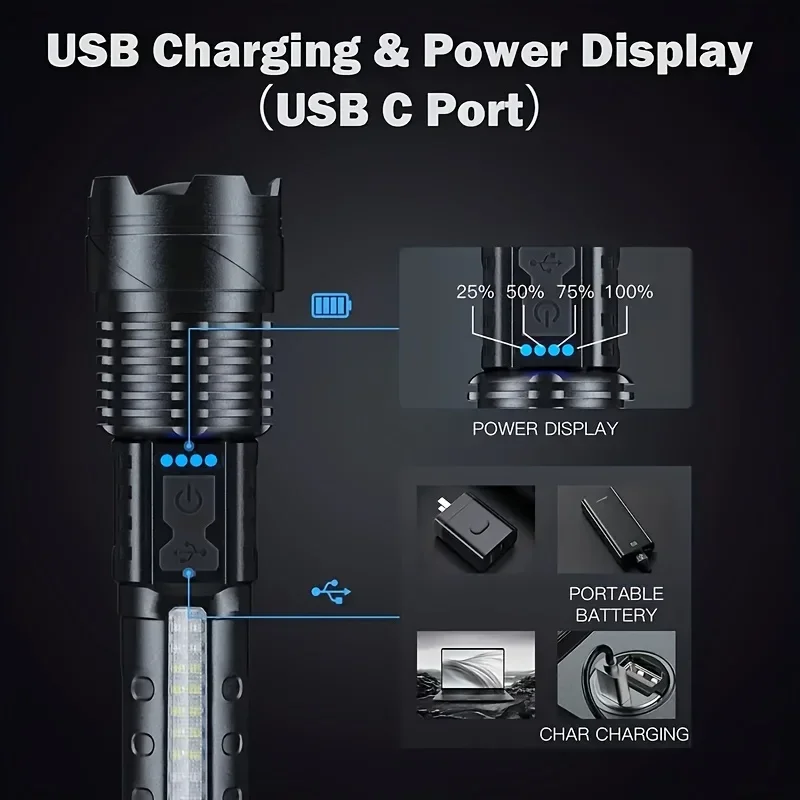 Мощный светодиодный фонарь с и – обзор и цена Outdoor Lighting Battery Powered