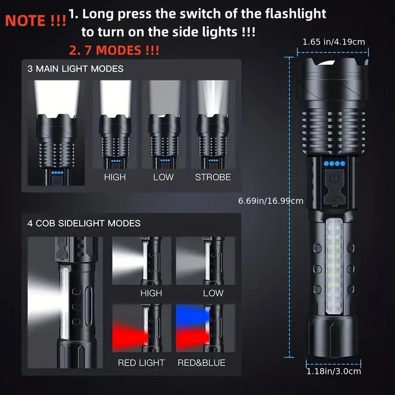 Мощный светодиодный фонарь с и – обзор и цена Outdoor Lighting Battery Powered